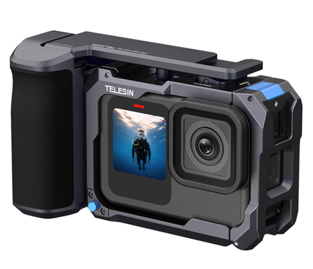 TELESIN Zestaw StreetGrip z klatką do GoPro H9/H10/H11/H12/H13 - 1510271 - zdjęcie